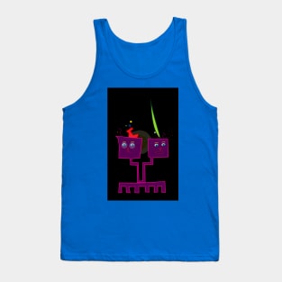 Robot and Alien Tank Top